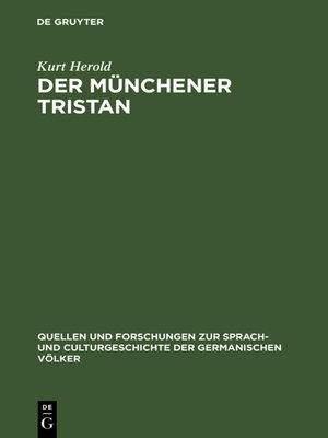 cover image of Der Münchener Tristan